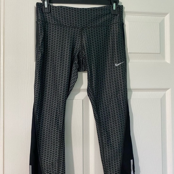 Nike Other - Nike Black and Gray Leggings with Tapered Design